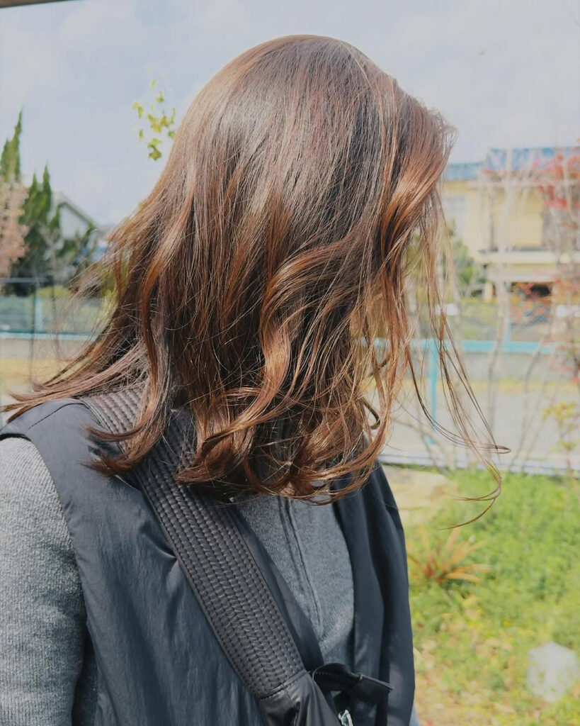 普段ストレートヘアだけどのスタイル画像