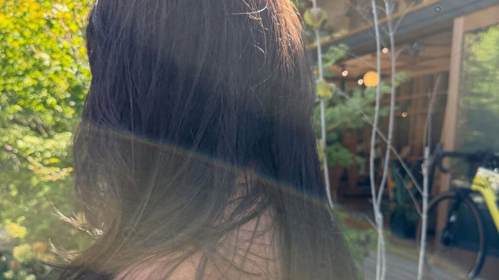 ロングヘア似合うなー😮‍💨🩵