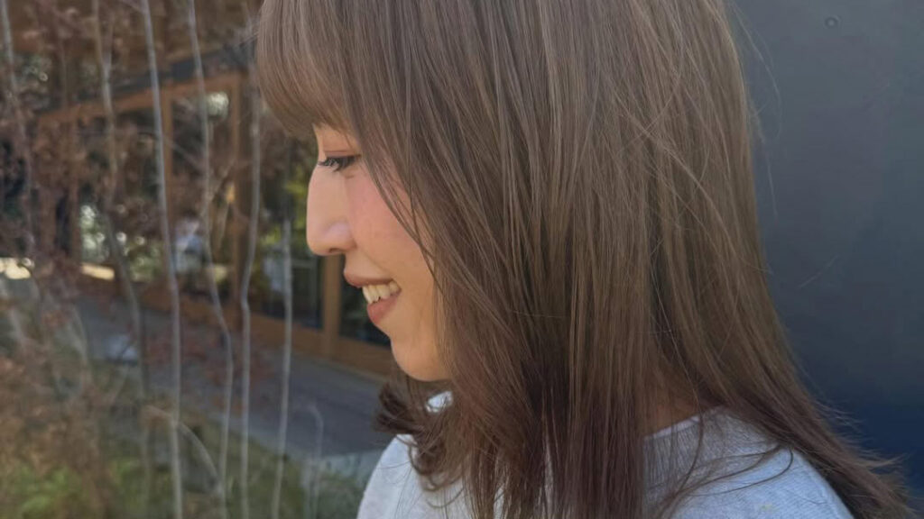 リタッチブリーチしてオンカラー