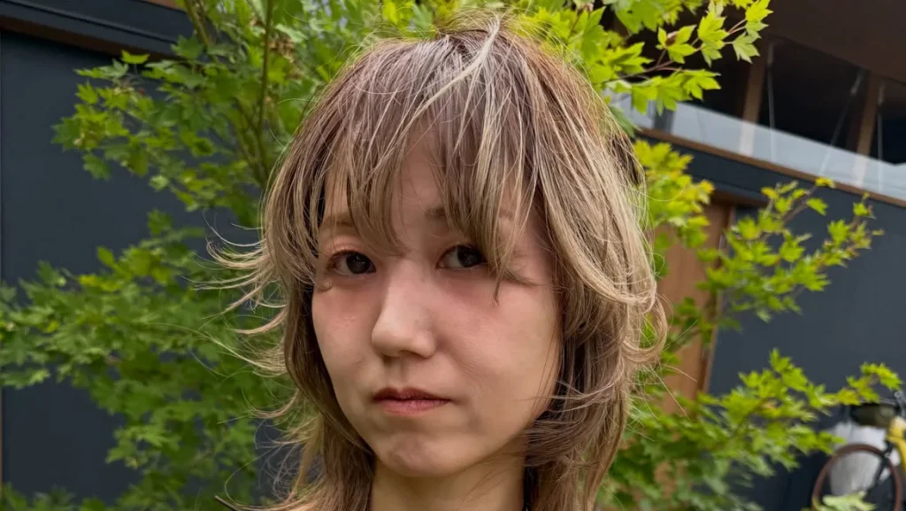 wolf cutにdesign color